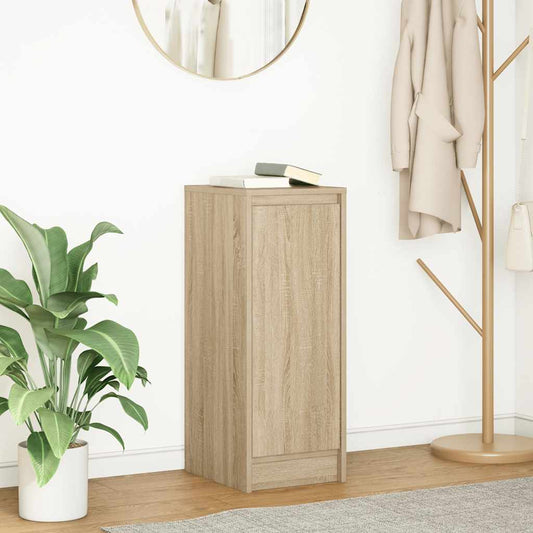 Dressoir 29,5x34x76 cm bewerkt hout sonoma eikenkleurig is nu te koop bij PeponiXL, paradijselijk wonen!