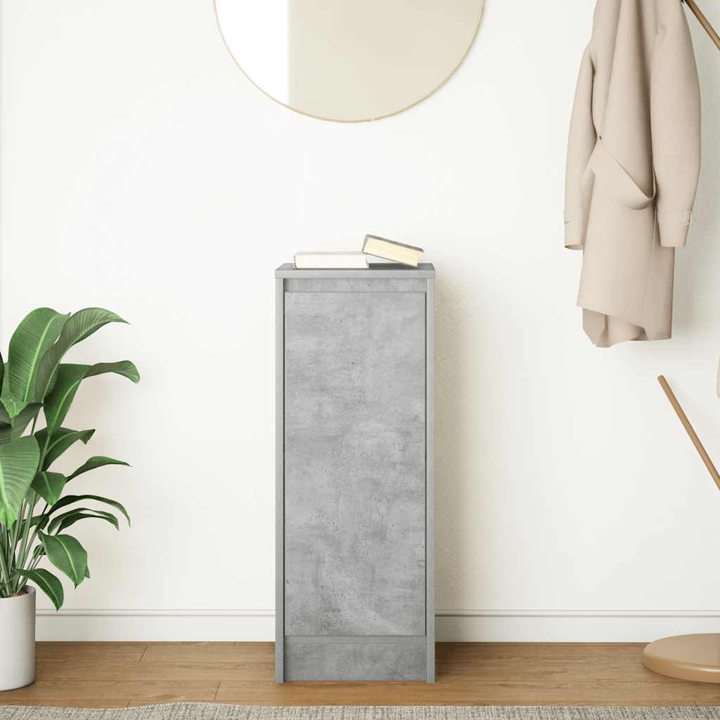 Dressoir 29,5x34x76 cm bewerkt hout betongrijs is nu te koop bij PeponiXL, paradijselijk wonen!