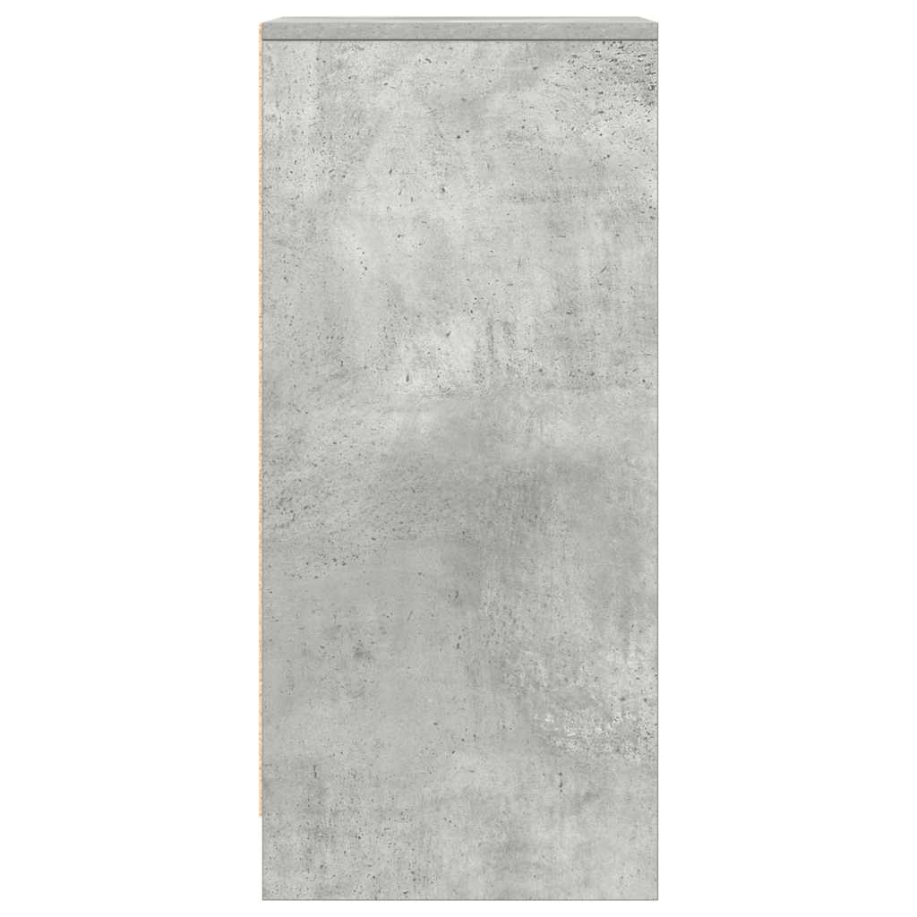 Dressoir 29,5x34x76 cm bewerkt hout betongrijs is nu te koop bij PeponiXL, paradijselijk wonen!