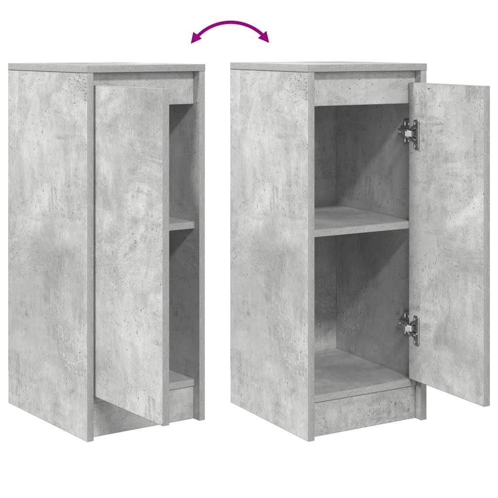 Dressoir 29,5x34x76 cm bewerkt hout betongrijs is nu te koop bij PeponiXL, paradijselijk wonen!