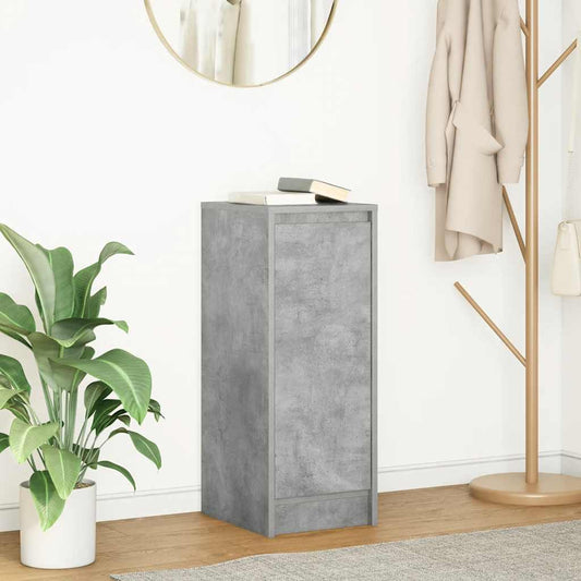 Dressoir 29,5x34x76 cm bewerkt hout betongrijs is nu te koop bij PeponiXL, paradijselijk wonen!