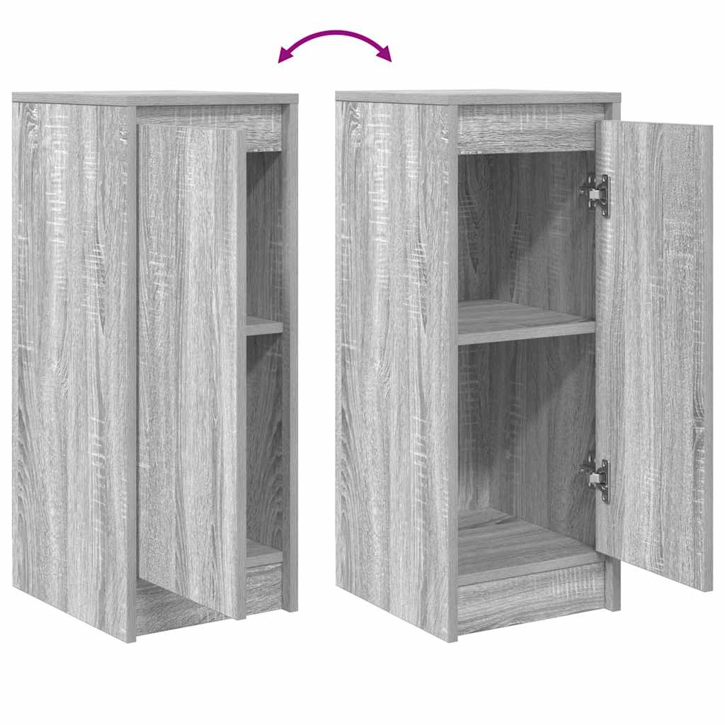 Dressoir 29,5x34x76 cm bewerkt hout grijs sonoma eikenkleurig is nu te koop bij PeponiXL, paradijselijk wonen!