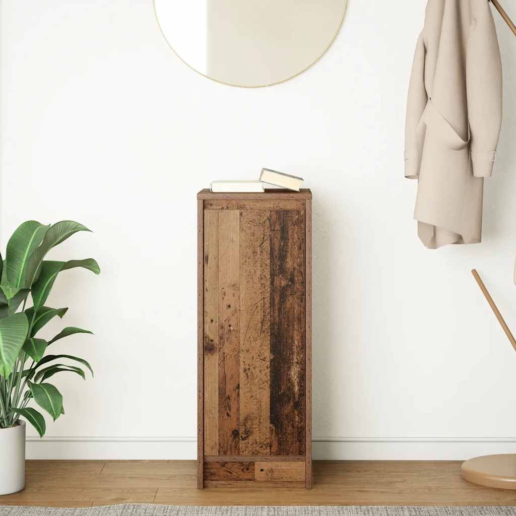 Dressoir 29,5x34x76 cm bewerkt hout oud houtkleurig is nu te koop bij PeponiXL, paradijselijk wonen!