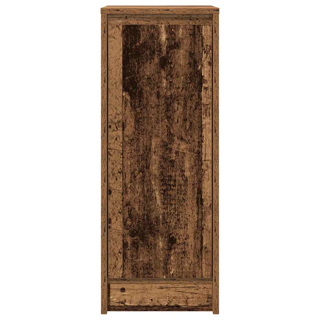 Dressoir 29,5x34x76 cm bewerkt hout oud houtkleurig is nu te koop bij PeponiXL, paradijselijk wonen!