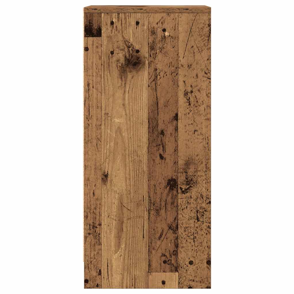 Dressoir 29,5x34x76 cm bewerkt hout oud houtkleurig is nu te koop bij PeponiXL, paradijselijk wonen!