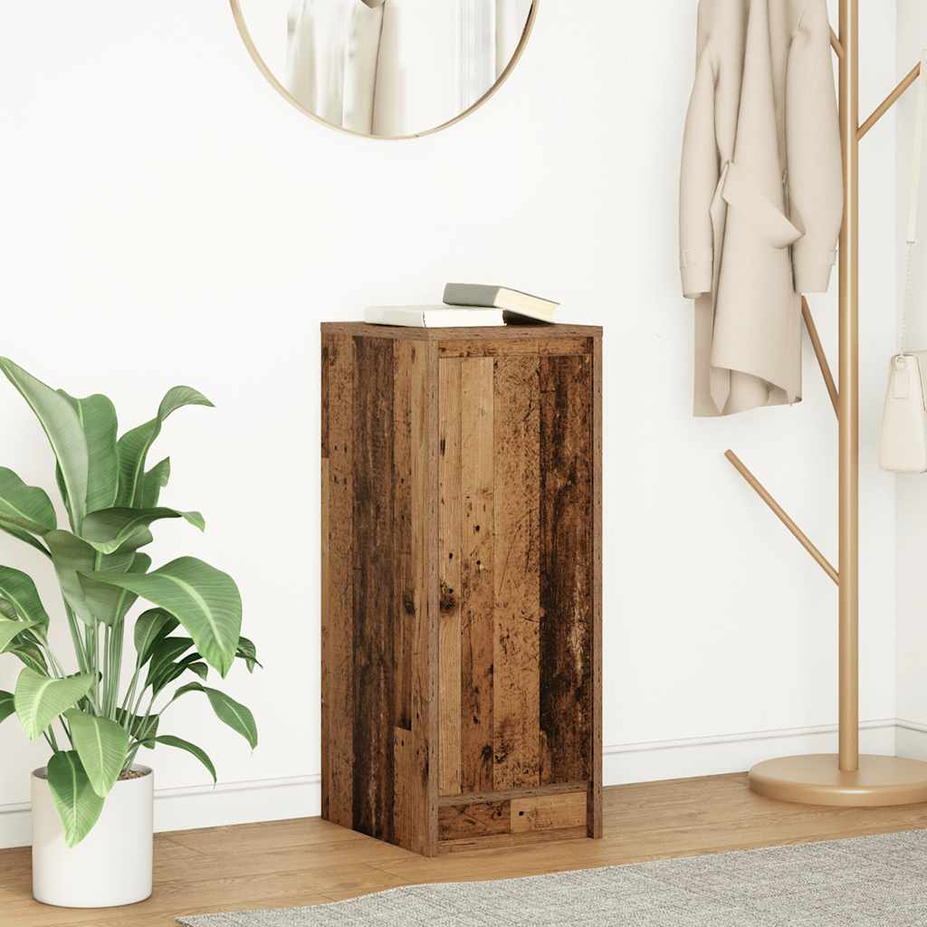 Dressoir 29,5x34x76 cm bewerkt hout oud houtkleurig is nu te koop bij PeponiXL, paradijselijk wonen!