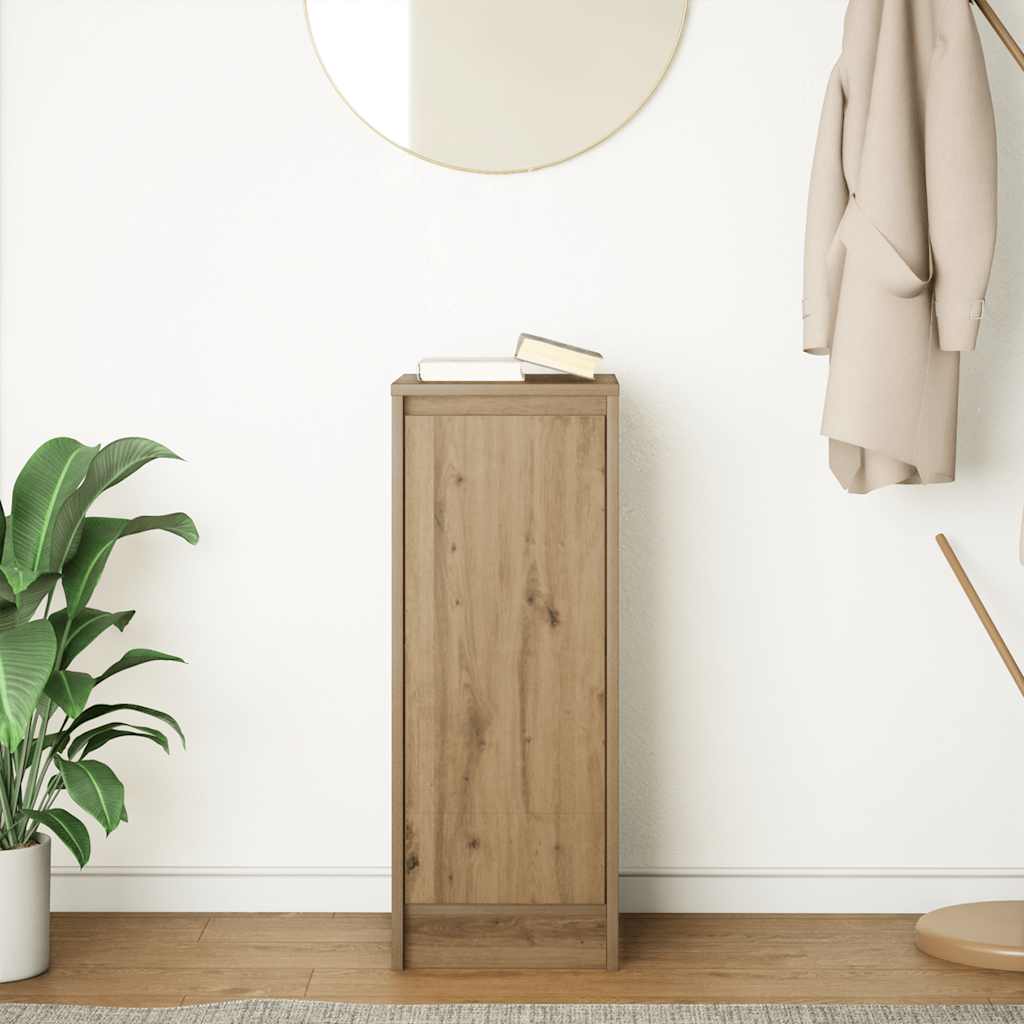 Dressoir 29,5x34x76 cm bewerkt hout artisanaal eikenkleur is nu te koop bij PeponiXL, paradijselijk wonen!