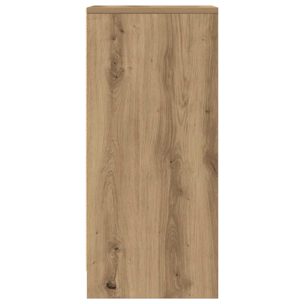 Dressoir 29,5x34x76 cm bewerkt hout artisanaal eikenkleur is nu te koop bij PeponiXL, paradijselijk wonen!