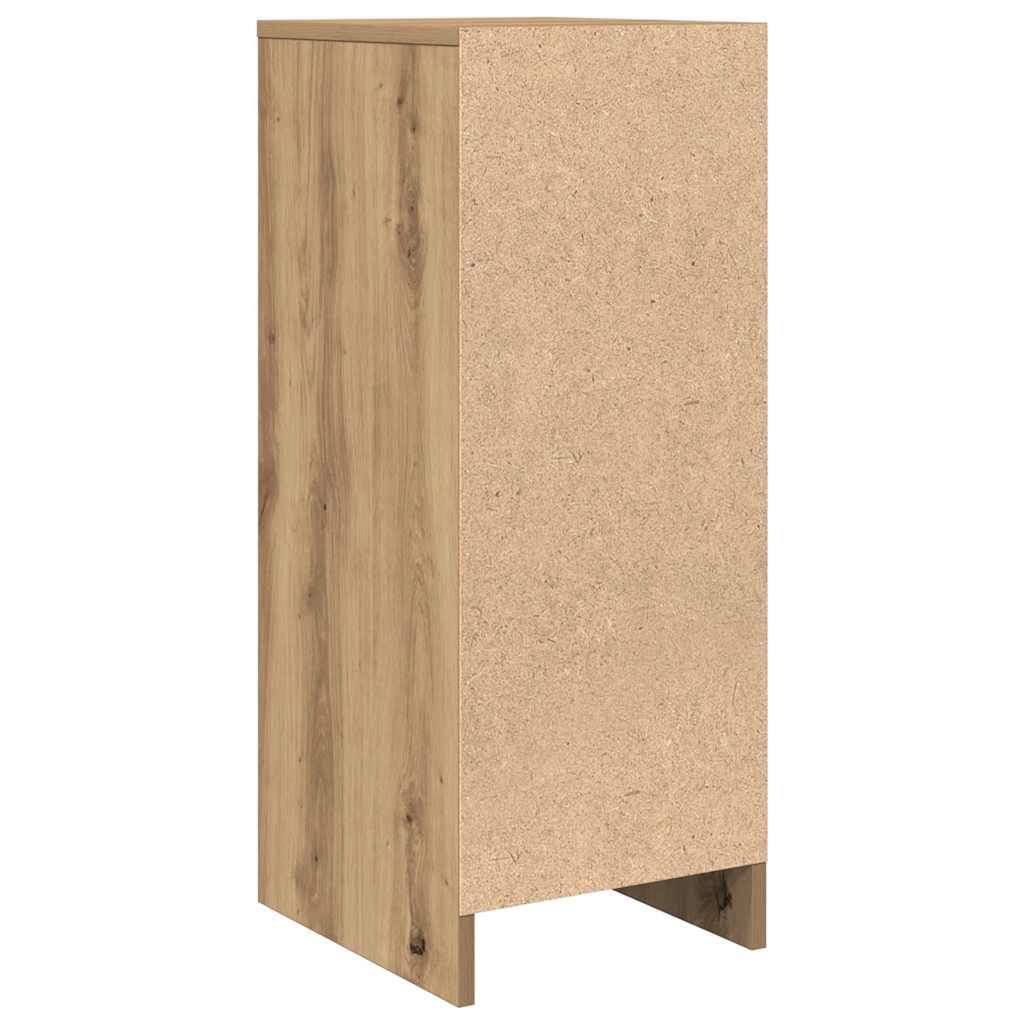 Dressoir 29,5x34x76 cm bewerkt hout artisanaal eikenkleur is nu te koop bij PeponiXL, paradijselijk wonen!