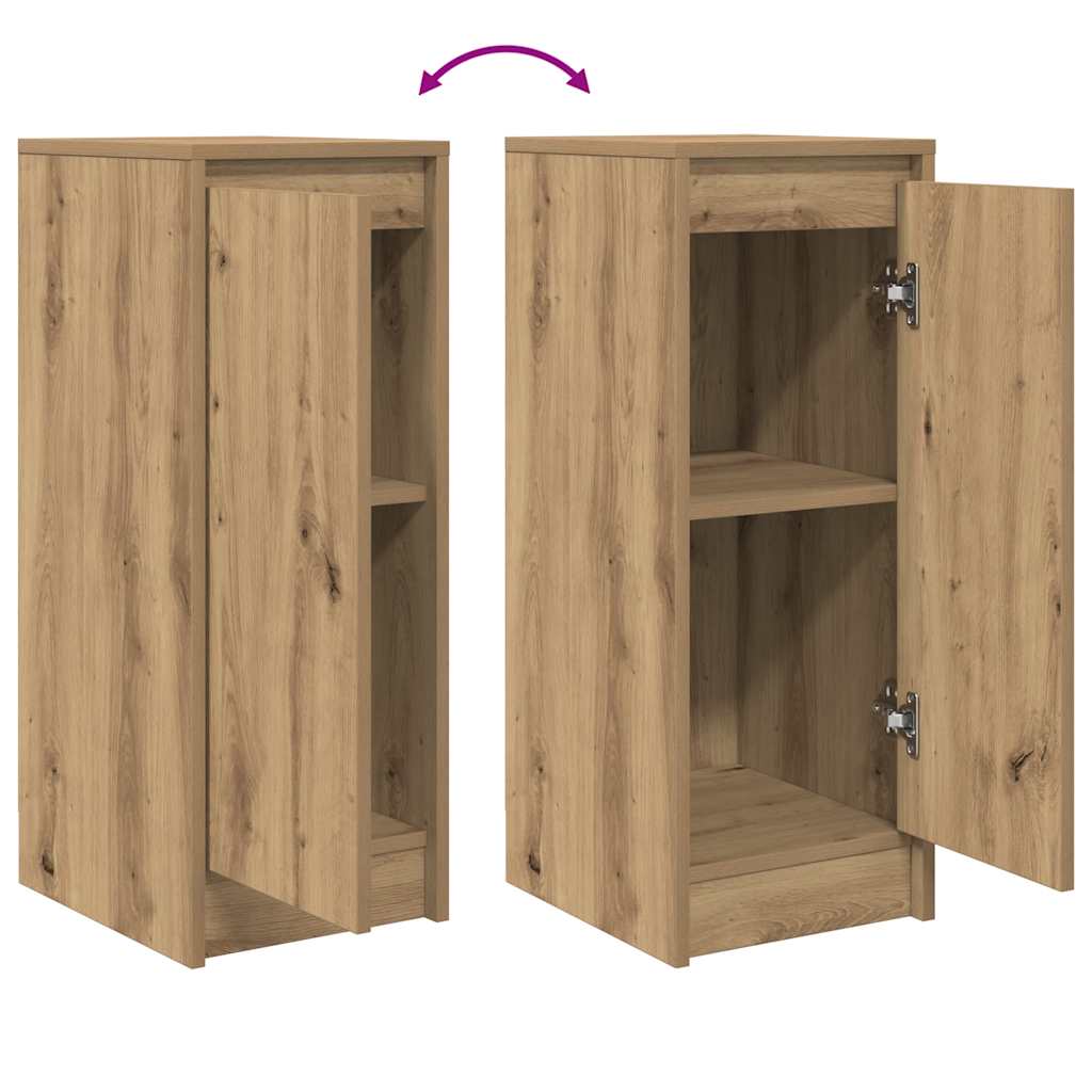Dressoir 29,5x34x76 cm bewerkt hout artisanaal eikenkleur is nu te koop bij PeponiXL, paradijselijk wonen!