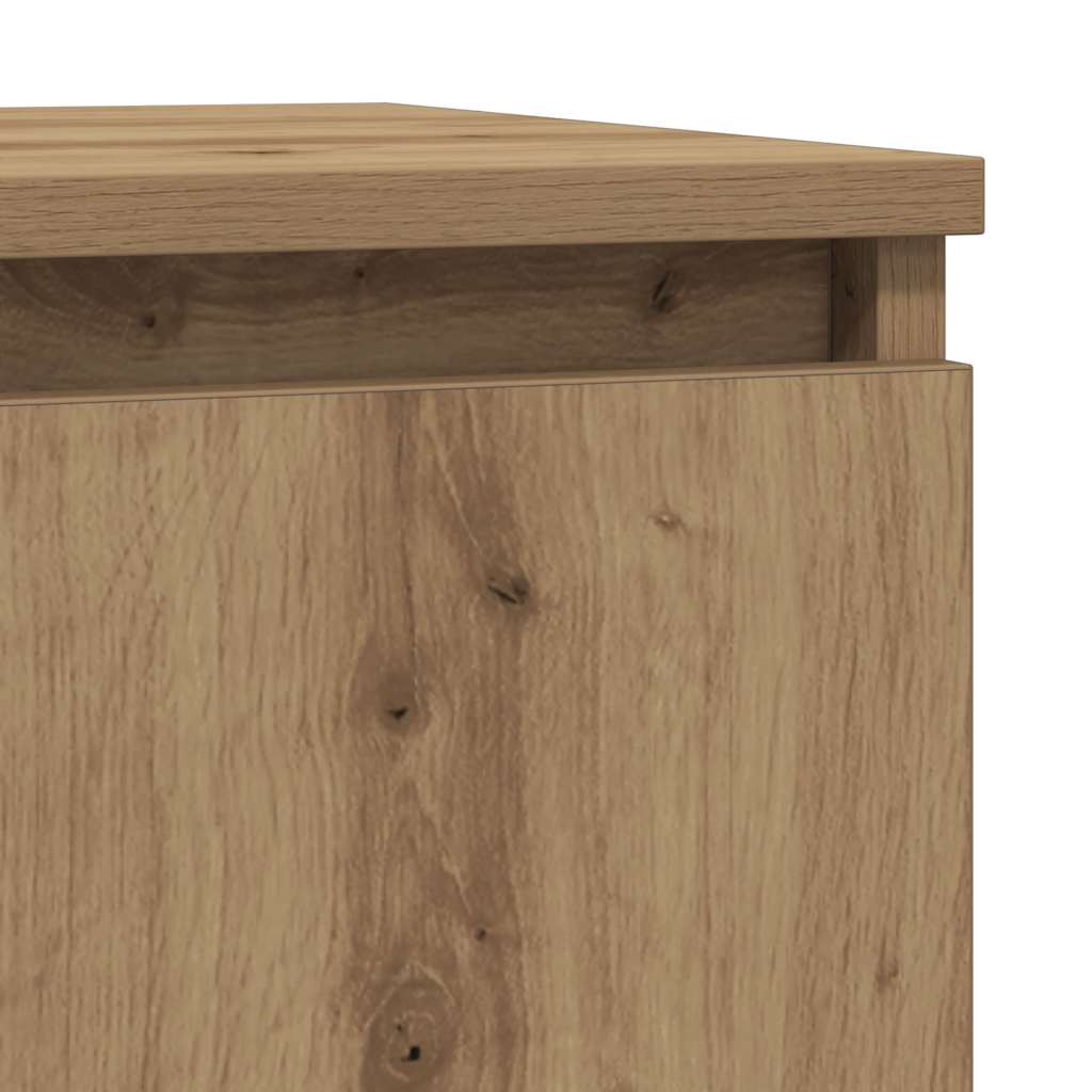 Dressoir 29,5x34x76 cm bewerkt hout artisanaal eikenkleur is nu te koop bij PeponiXL, paradijselijk wonen!