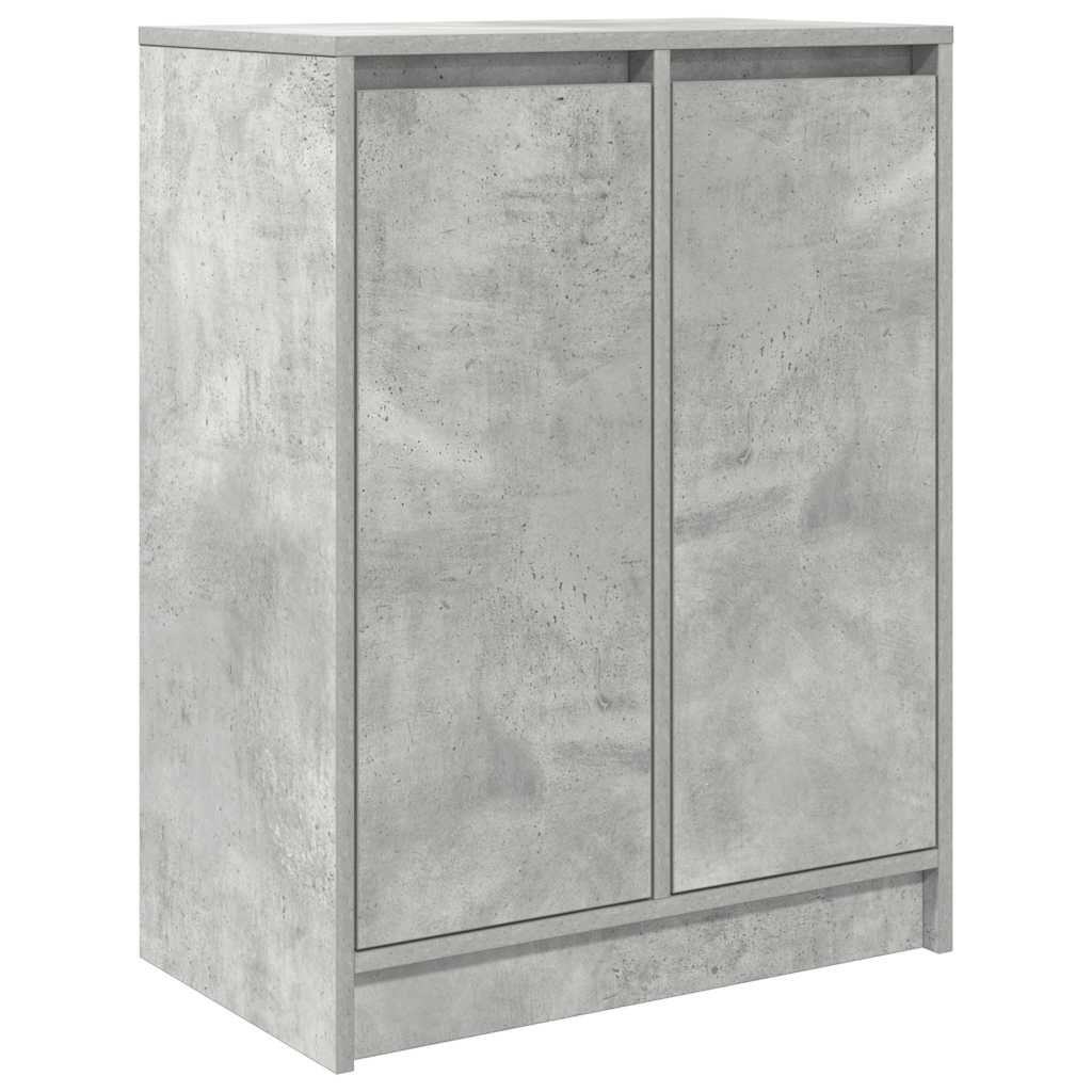 Dressoir 57x34x76 cm bewerkt hout betongrijs is nu te koop bij PeponiXL, paradijselijk wonen!