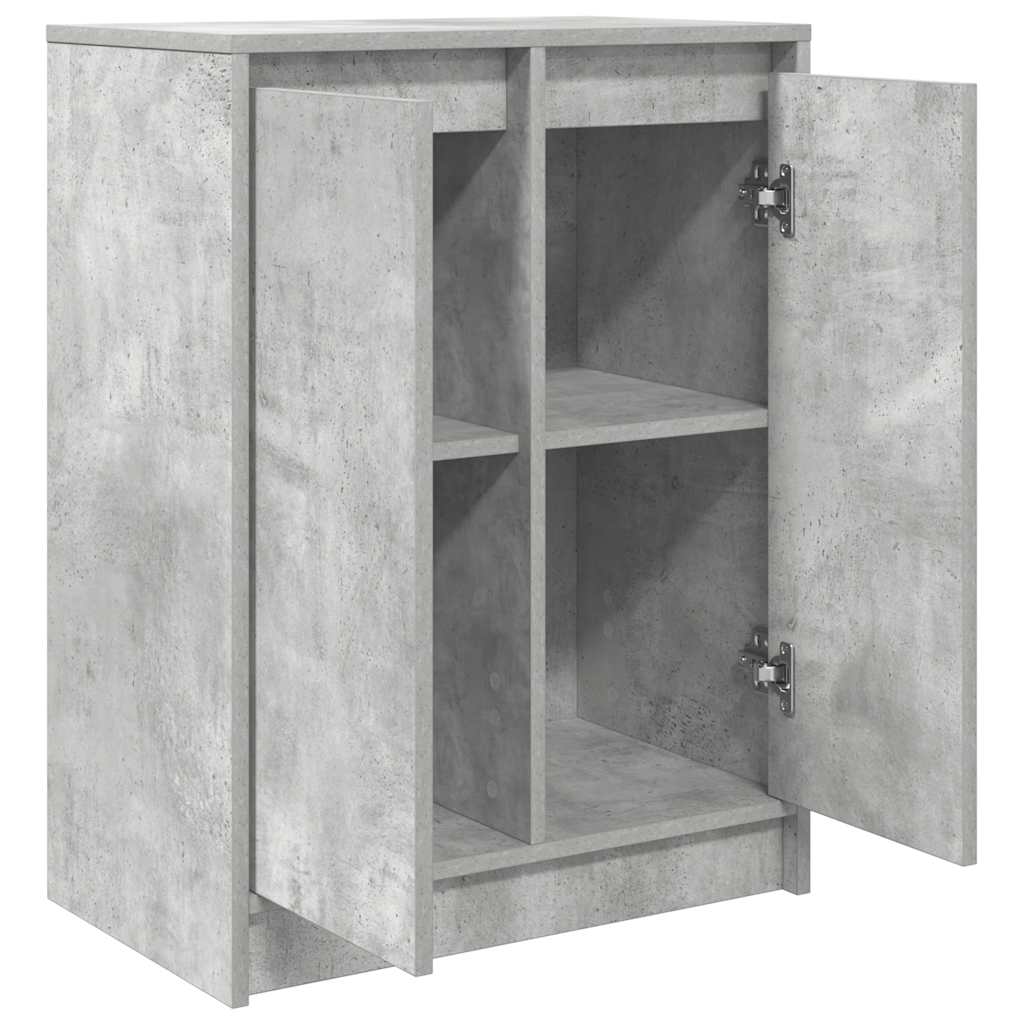 Dressoir 57x34x76 cm bewerkt hout betongrijs is nu te koop bij PeponiXL, paradijselijk wonen!