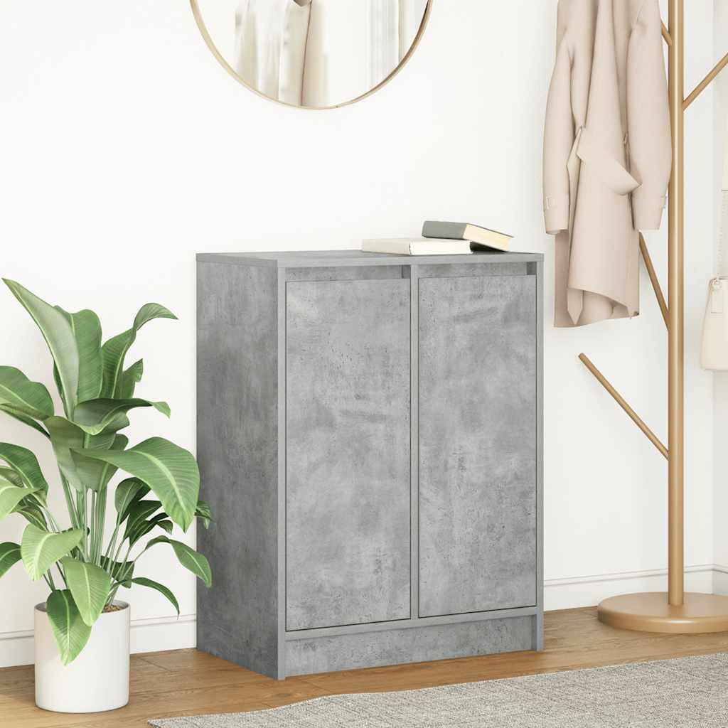 Dressoir 57x34x76 cm bewerkt hout betongrijs is nu te koop bij PeponiXL, paradijselijk wonen!