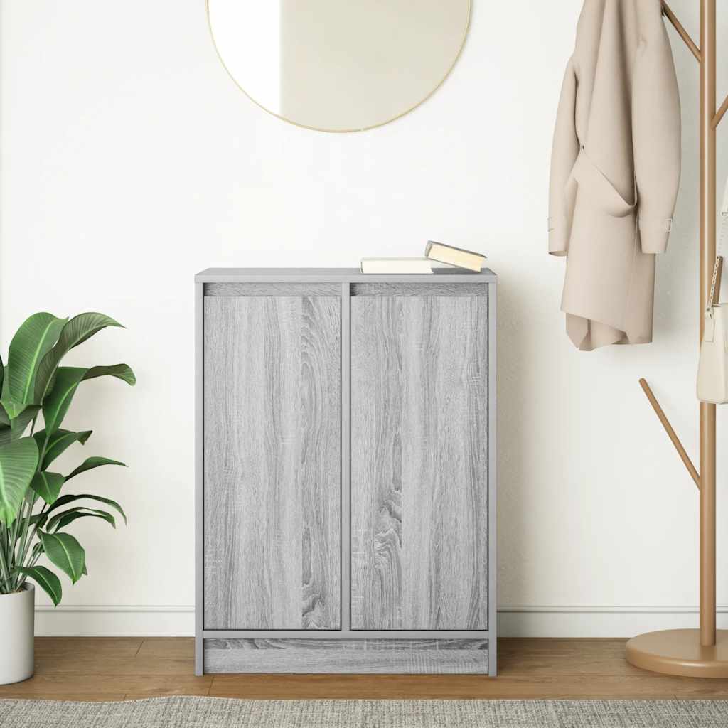 Dressoir 57x34x76 cm bewerkt hout grijs sonoma eikenkleurig is nu te koop bij PeponiXL, paradijselijk wonen!