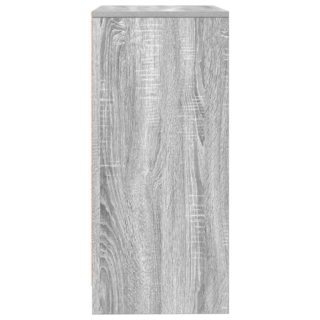 Dressoir 57x34x76 cm bewerkt hout grijs sonoma eikenkleurig is nu te koop bij PeponiXL, paradijselijk wonen!