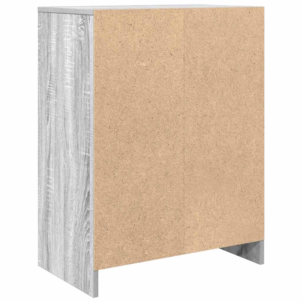 Dressoir 57x34x76 cm bewerkt hout grijs sonoma eikenkleurig is nu te koop bij PeponiXL, paradijselijk wonen!