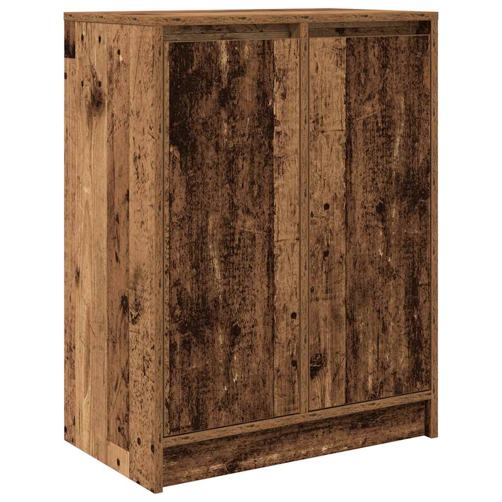 Dressoir 57x34x76 cm bewerkt hout oud houtkleurig is nu te koop bij PeponiXL, paradijselijk wonen!