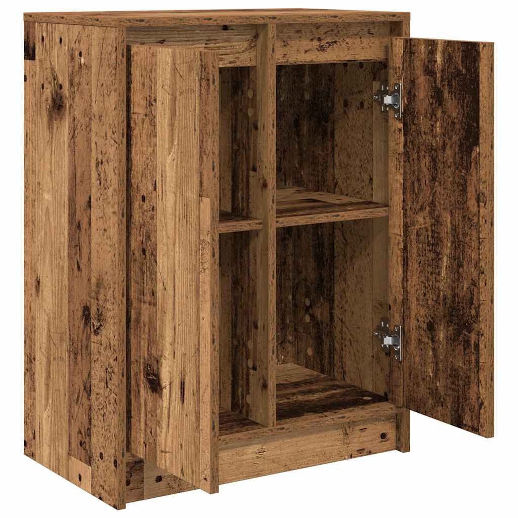 Dressoir 57x34x76 cm bewerkt hout oud houtkleurig is nu te koop bij PeponiXL, paradijselijk wonen!
