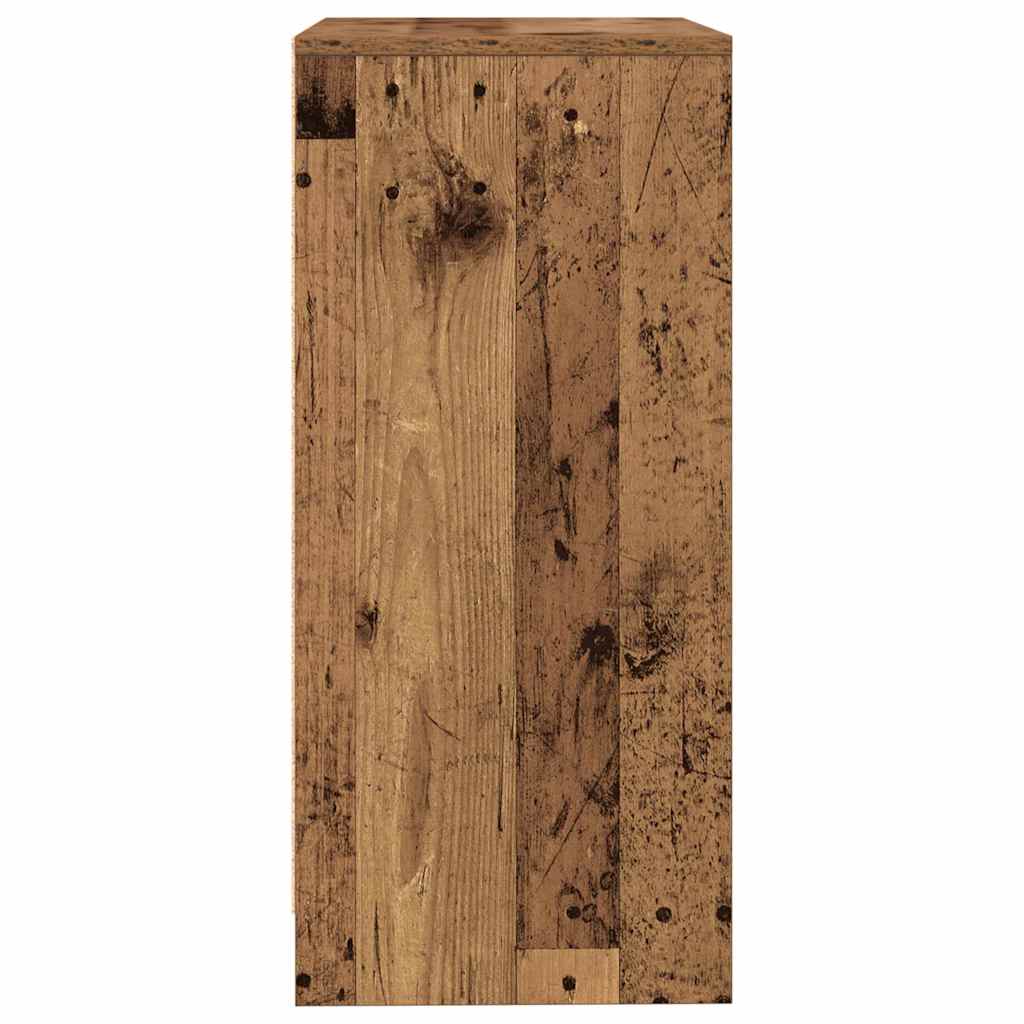 Dressoir 57x34x76 cm bewerkt hout oud houtkleurig is nu te koop bij PeponiXL, paradijselijk wonen!