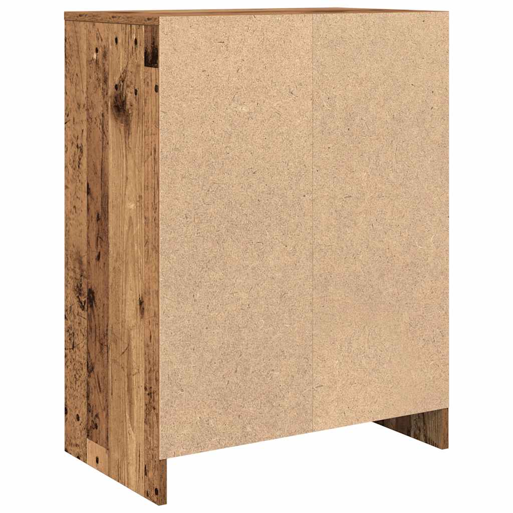 Dressoir 57x34x76 cm bewerkt hout oud houtkleurig is nu te koop bij PeponiXL, paradijselijk wonen!