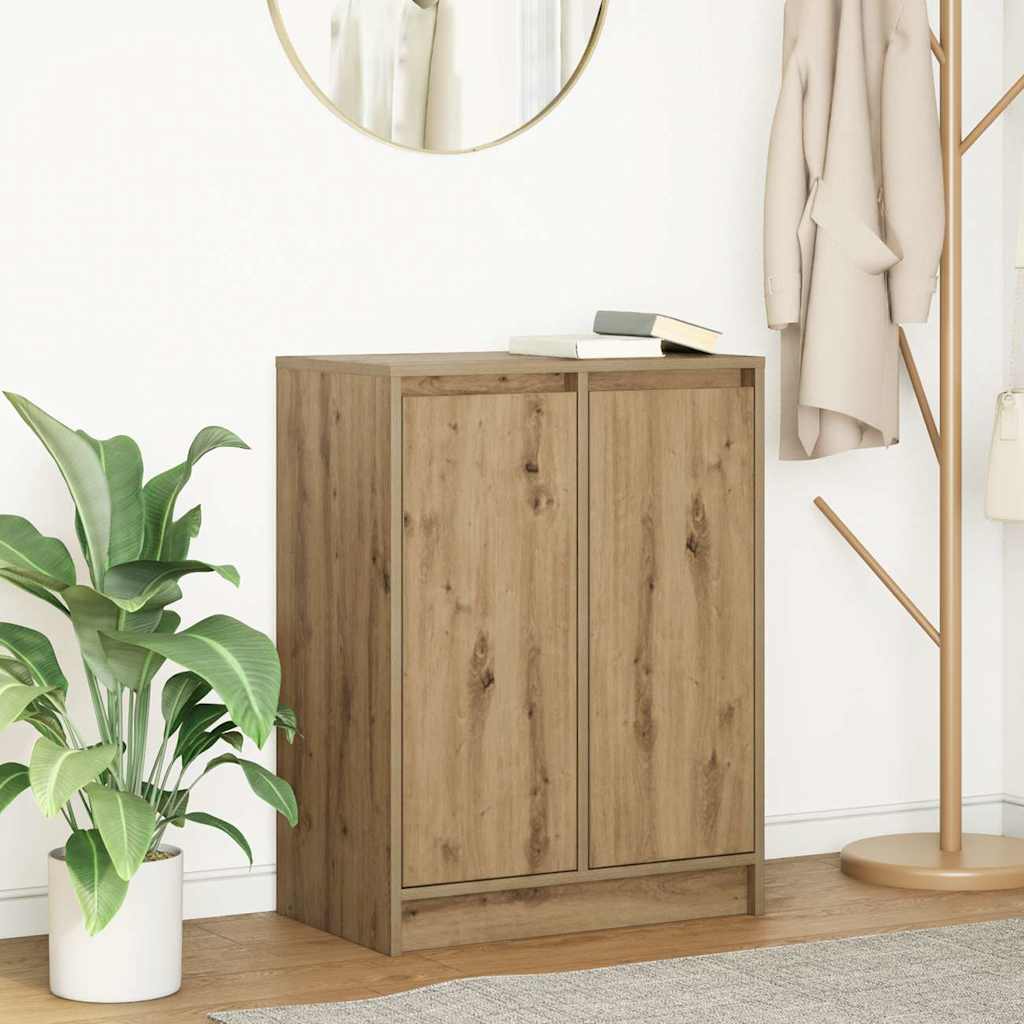 Dressoir ambachtelijk spaanplaat hout ambachtelijk 57x34x76 cm is nu te koop bij PeponiXL, paradijselijk wonen!