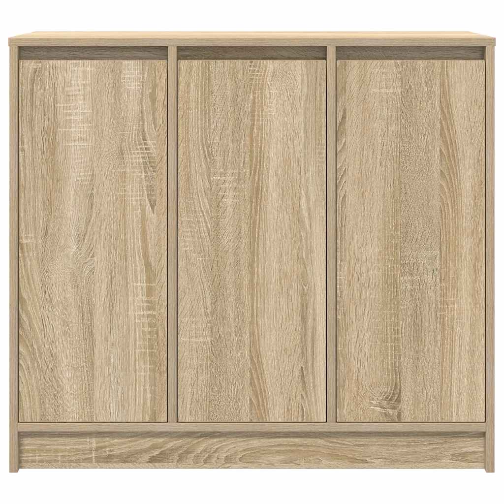 Dressoir 85x34x76 cm spaanplaat Sonoma eikenkleurig is nu te koop bij PeponiXL, paradijselijk wonen!