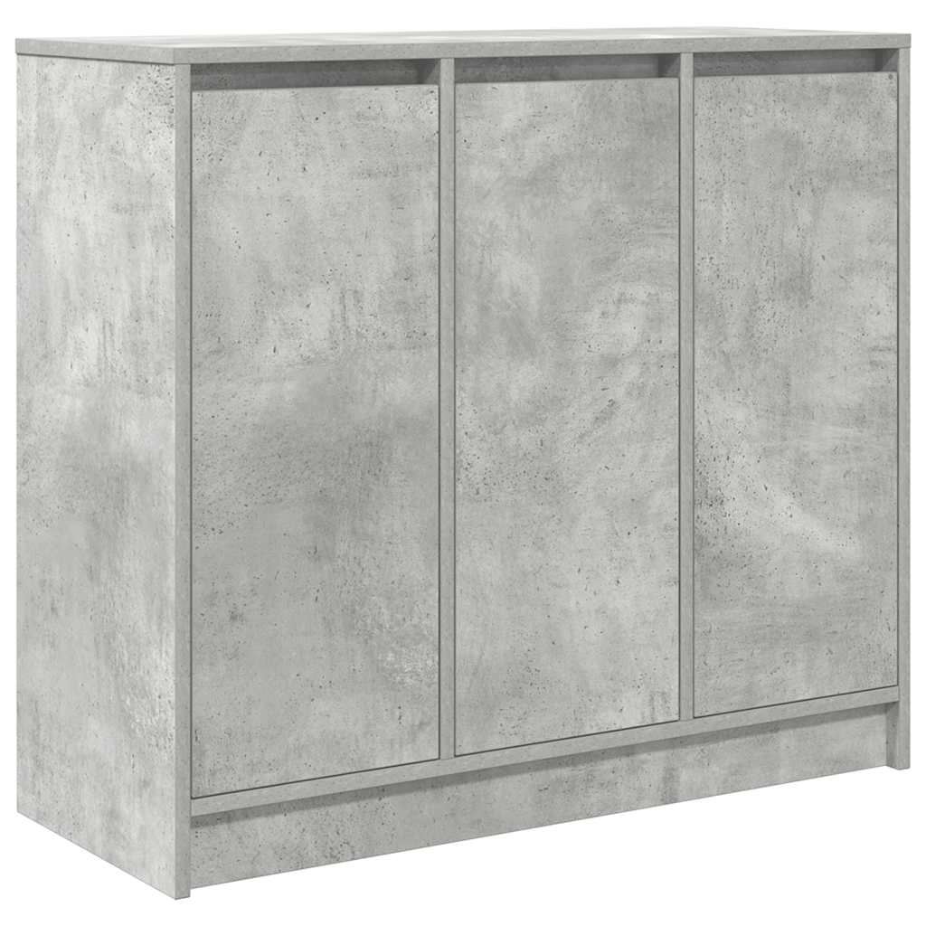 Dressoir 85x34x76 cm bewerkt hout betongrijs is nu te koop bij PeponiXL, paradijselijk wonen!