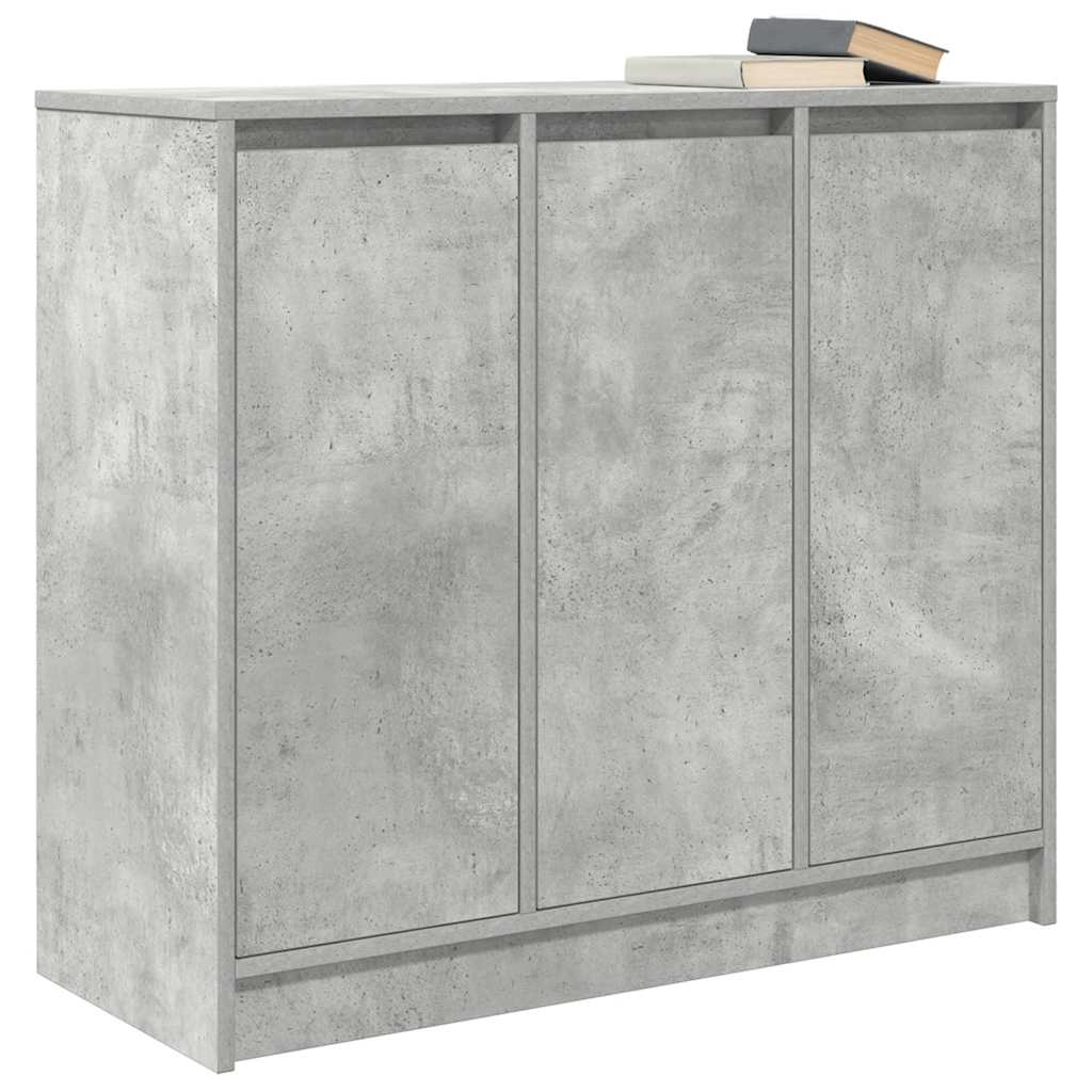 Dressoir 85x34x76 cm bewerkt hout betongrijs is nu te koop bij PeponiXL, paradijselijk wonen!