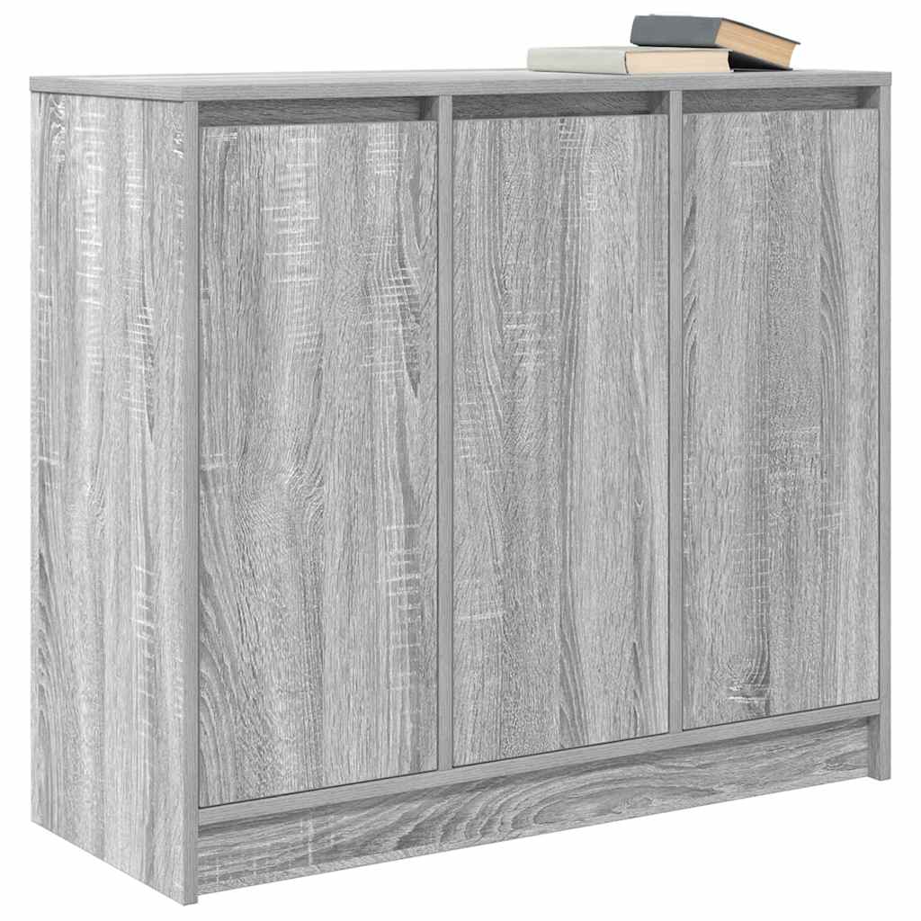 Dressoir 85x34x76 cm spaanplaat grijs sonoma is nu te koop bij PeponiXL, paradijselijk wonen!