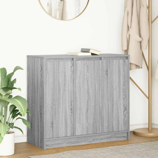 Dressoir 85x34x76 cm spaanplaat grijs sonoma is nu te koop bij PeponiXL, paradijselijk wonen!