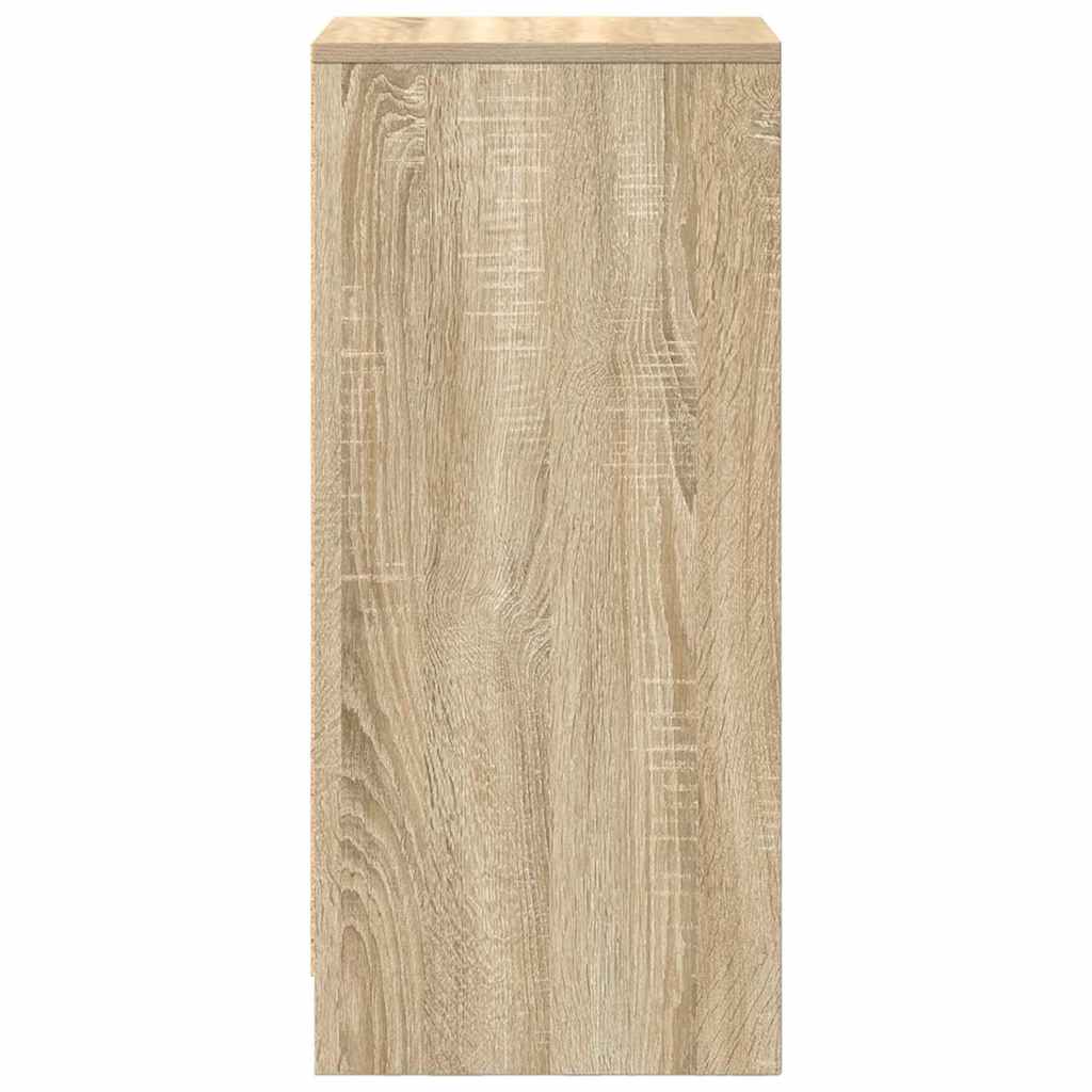 Dressoir 29,5x34x76 cm bewerkt hout sonoma eikenkleurig is nu te koop bij PeponiXL, paradijselijk wonen!