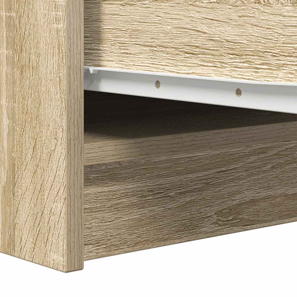 Dressoir 29,5x34x76 cm bewerkt hout sonoma eikenkleurig is nu te koop bij PeponiXL, paradijselijk wonen!