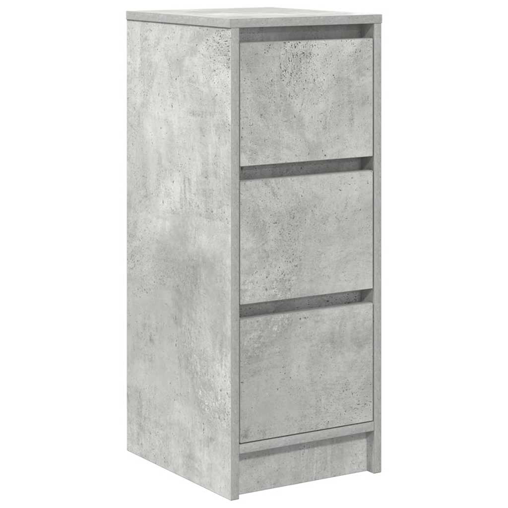 Dressoir 29,5x34x76 cm bewerkt hout betongrijs is nu te koop bij PeponiXL, paradijselijk wonen!