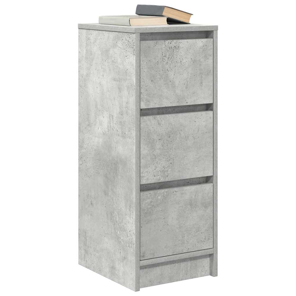 Dressoir 29,5x34x76 cm bewerkt hout betongrijs is nu te koop bij PeponiXL, paradijselijk wonen!