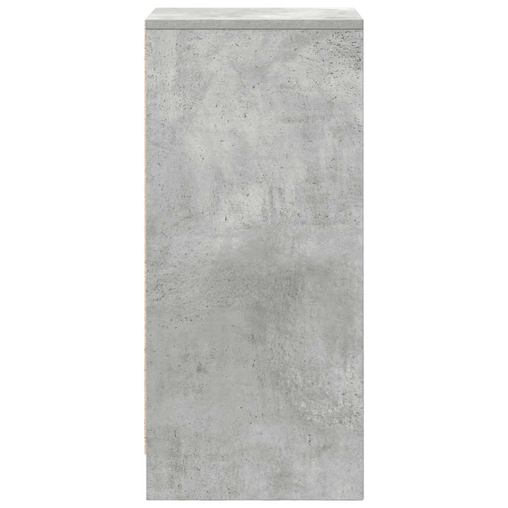 Dressoir 29,5x34x76 cm bewerkt hout betongrijs is nu te koop bij PeponiXL, paradijselijk wonen!