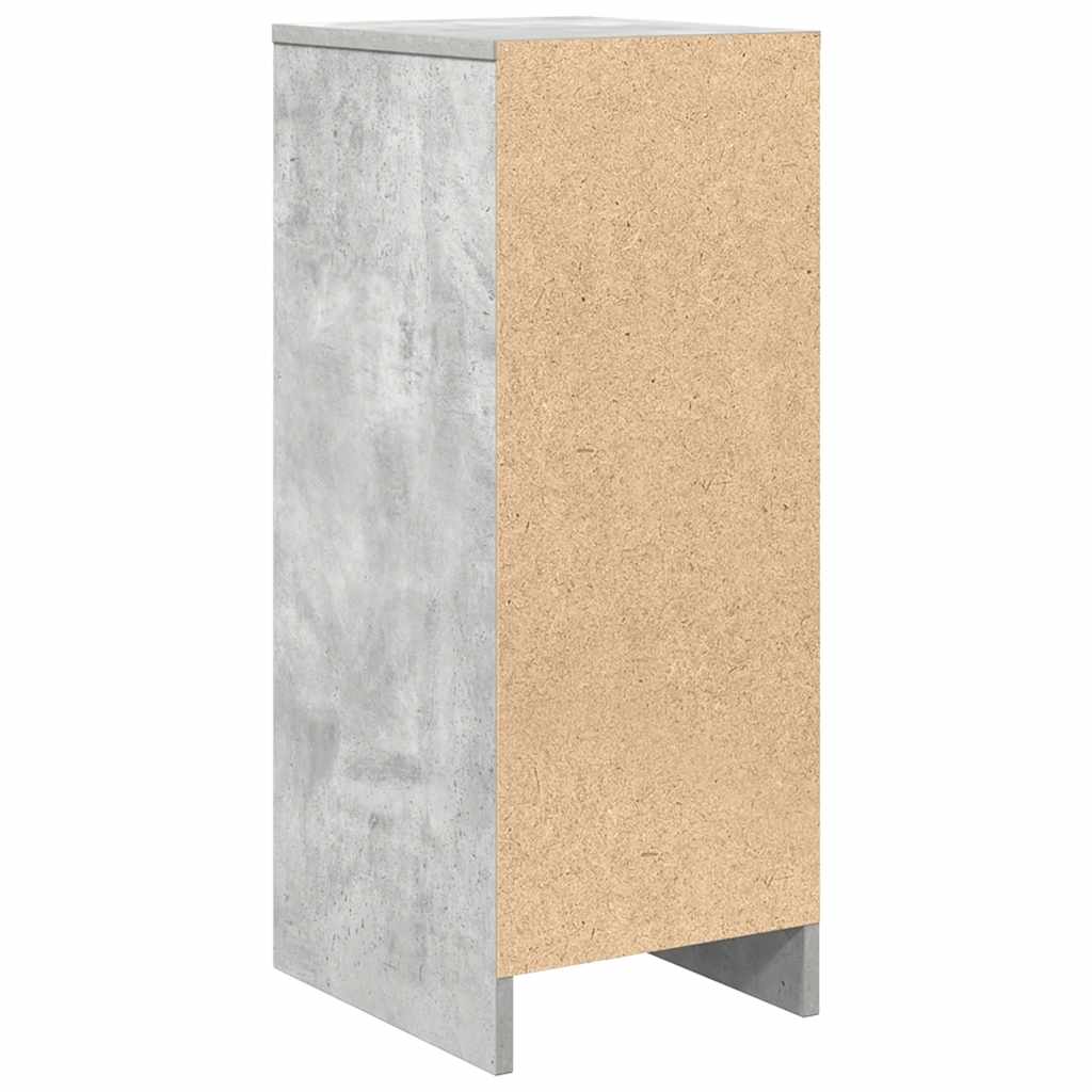 Dressoir 29,5x34x76 cm bewerkt hout betongrijs is nu te koop bij PeponiXL, paradijselijk wonen!