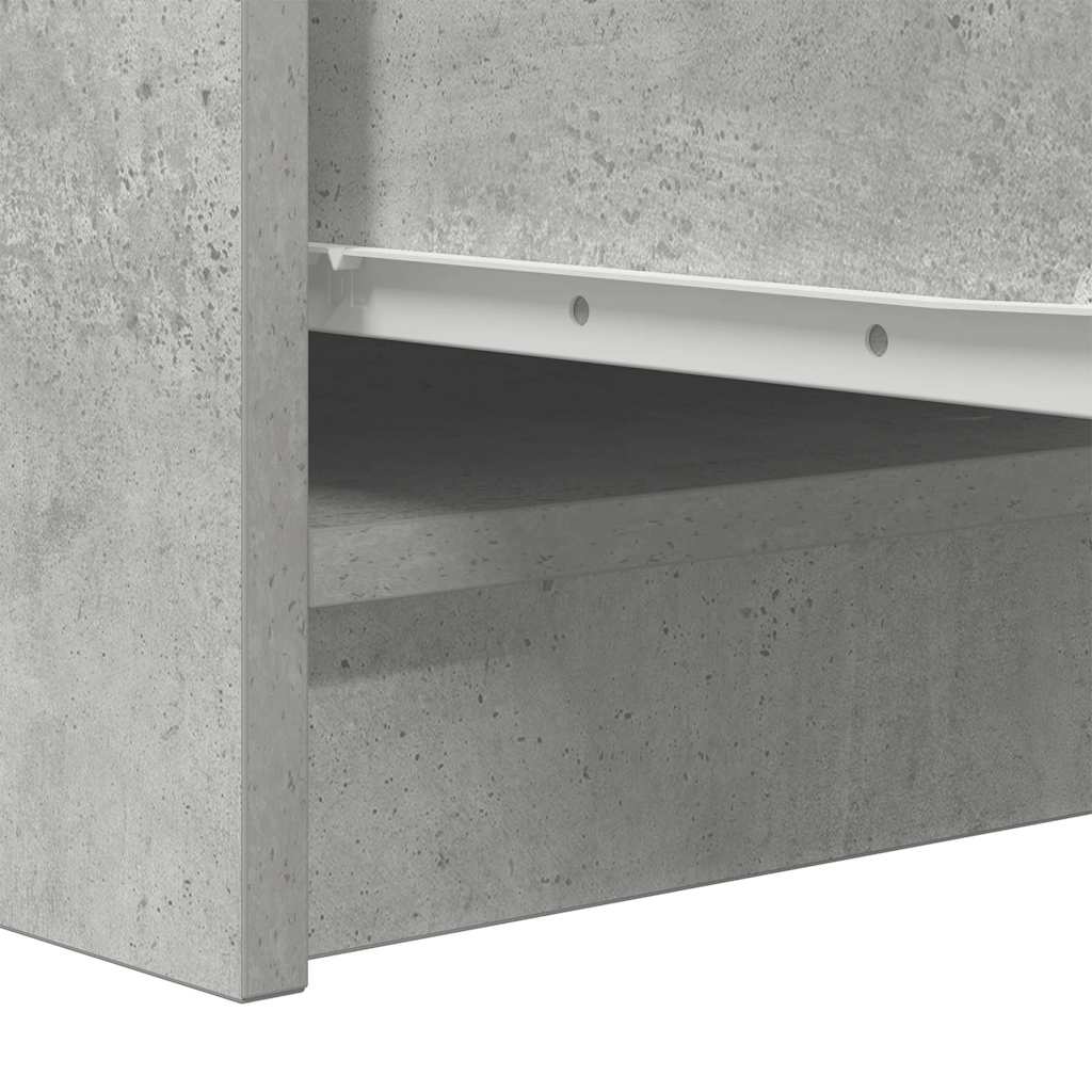 Dressoir 29,5x34x76 cm bewerkt hout betongrijs is nu te koop bij PeponiXL, paradijselijk wonen!