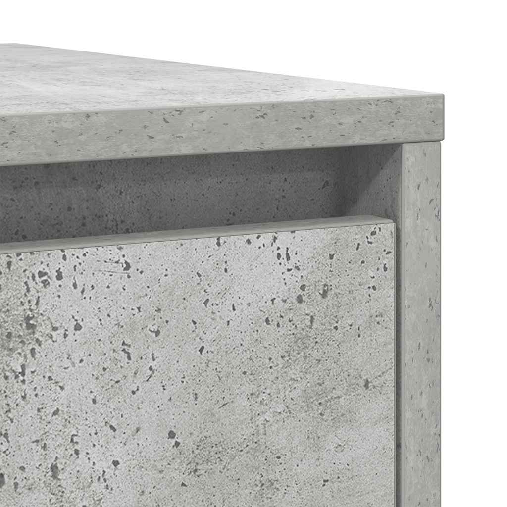 Dressoir 29,5x34x76 cm bewerkt hout betongrijs is nu te koop bij PeponiXL, paradijselijk wonen!