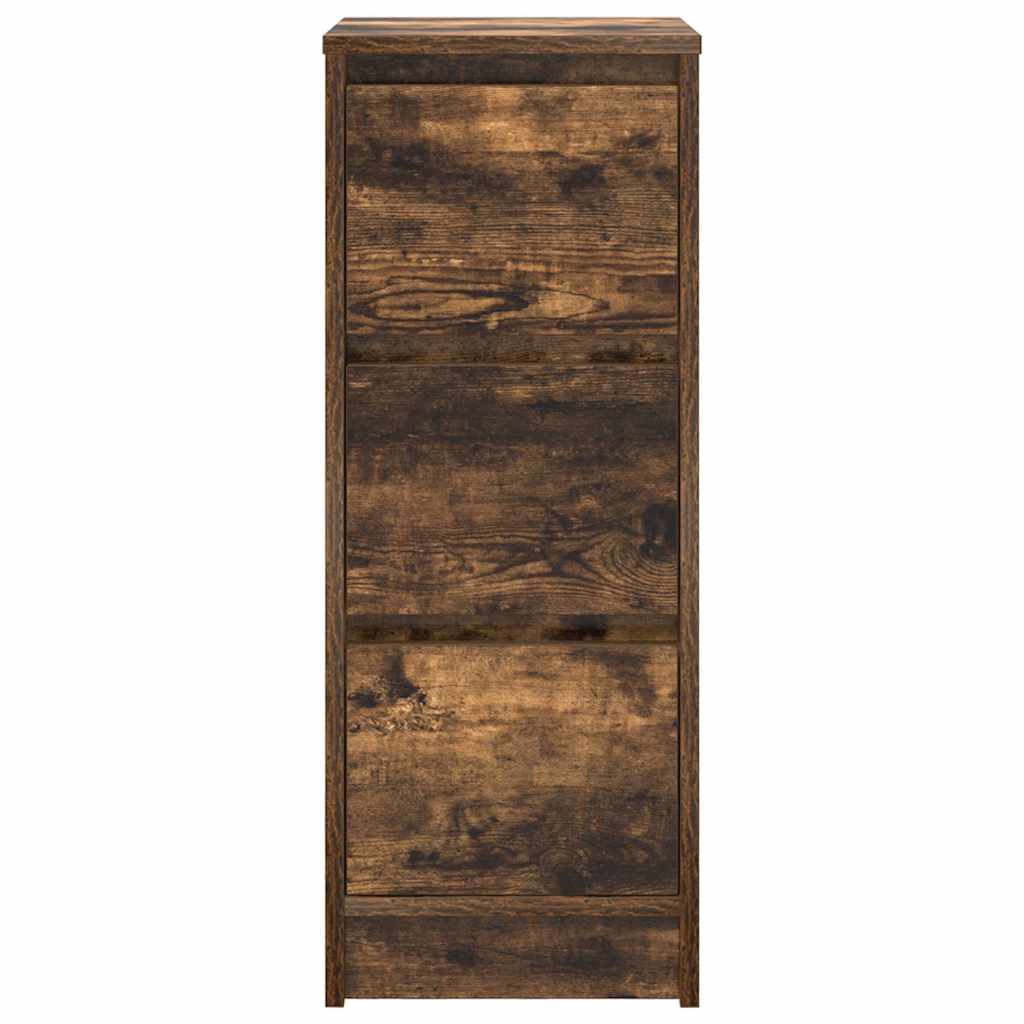 Dressoir 29,5x34x76 cm bewerkt hout gerookt eikenkleurig is nu te koop bij PeponiXL, paradijselijk wonen!