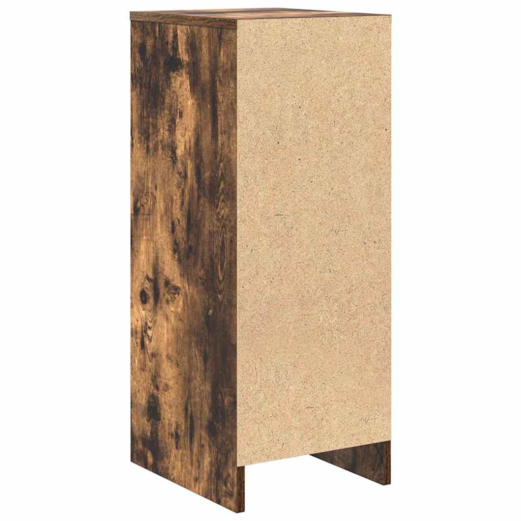 Dressoir 29,5x34x76 cm bewerkt hout gerookt eikenkleurig is nu te koop bij PeponiXL, paradijselijk wonen!