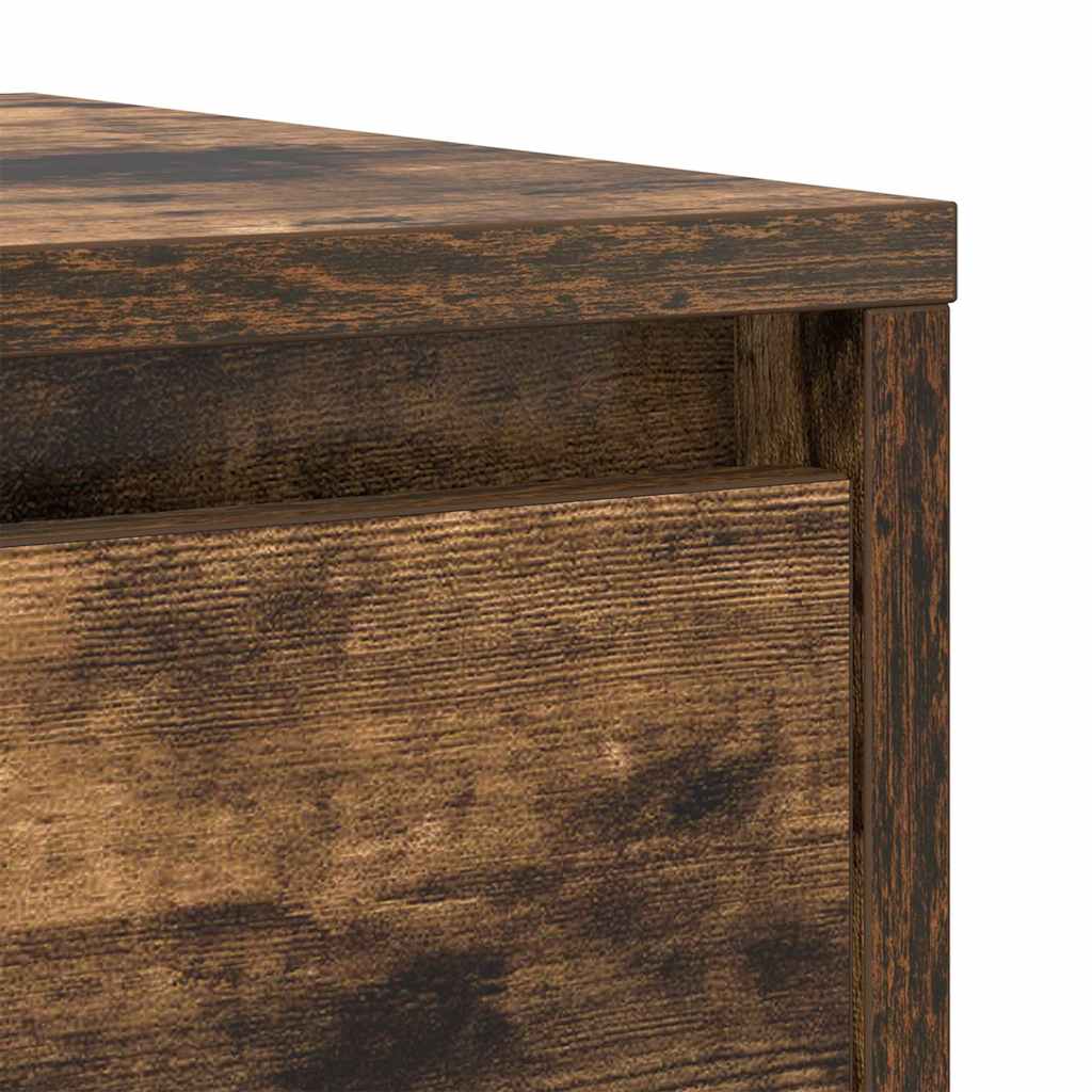 Dressoir 29,5x34x76 cm bewerkt hout gerookt eikenkleurig is nu te koop bij PeponiXL, paradijselijk wonen!