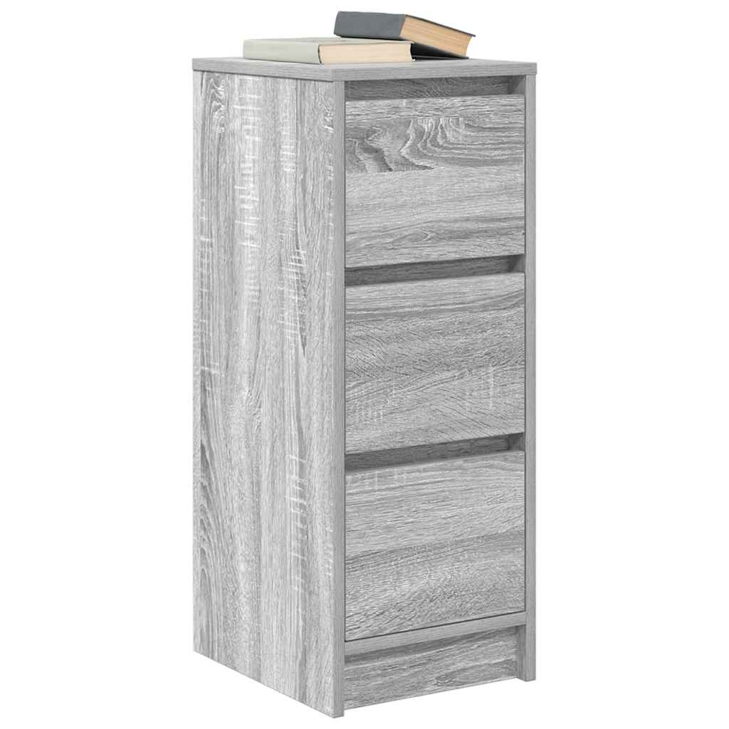 Dressoir 29,5x34x76 cm bewerkt hout grijs sonoma eikenkleurig is nu te koop bij PeponiXL, paradijselijk wonen!