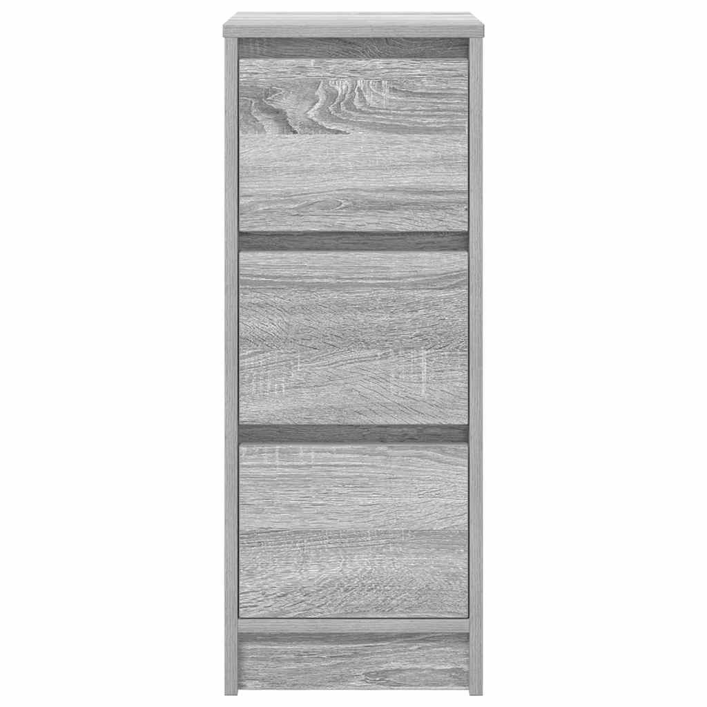 Dressoir 29,5x34x76 cm bewerkt hout grijs sonoma eikenkleurig is nu te koop bij PeponiXL, paradijselijk wonen!