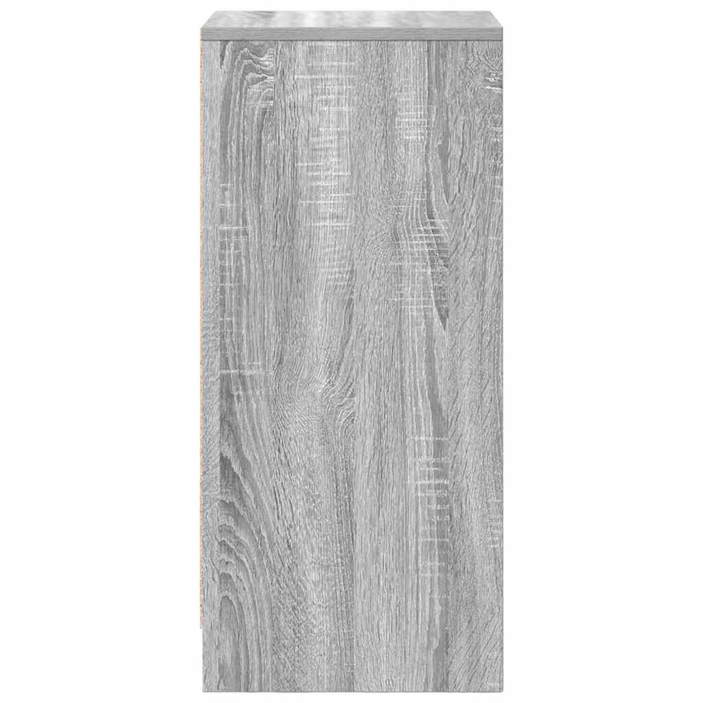 Dressoir 29,5x34x76 cm bewerkt hout grijs sonoma eikenkleurig is nu te koop bij PeponiXL, paradijselijk wonen!