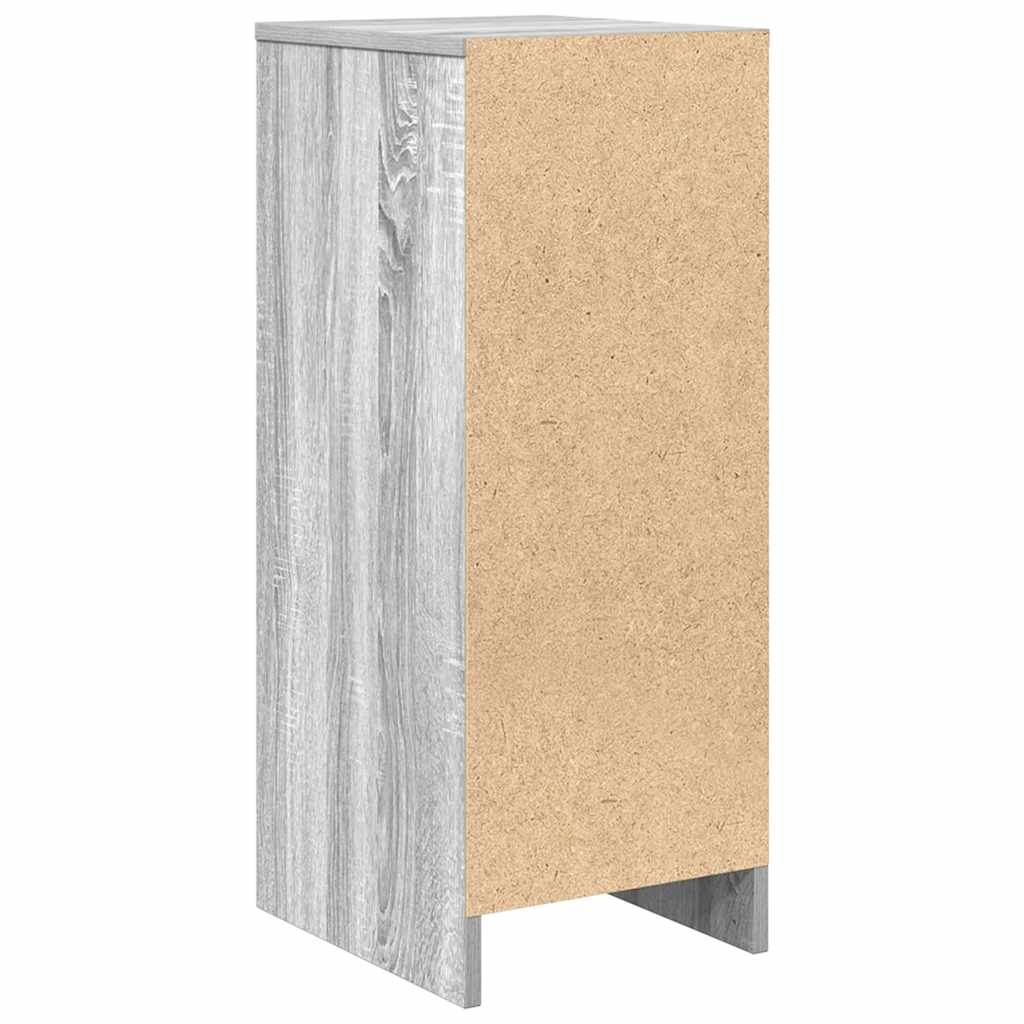 Dressoir 29,5x34x76 cm bewerkt hout grijs sonoma eikenkleurig is nu te koop bij PeponiXL, paradijselijk wonen!