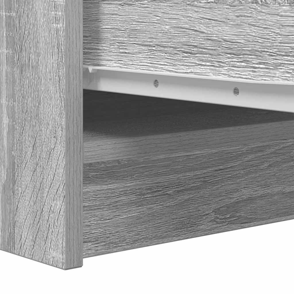 Dressoir 29,5x34x76 cm bewerkt hout grijs sonoma eikenkleurig is nu te koop bij PeponiXL, paradijselijk wonen!
