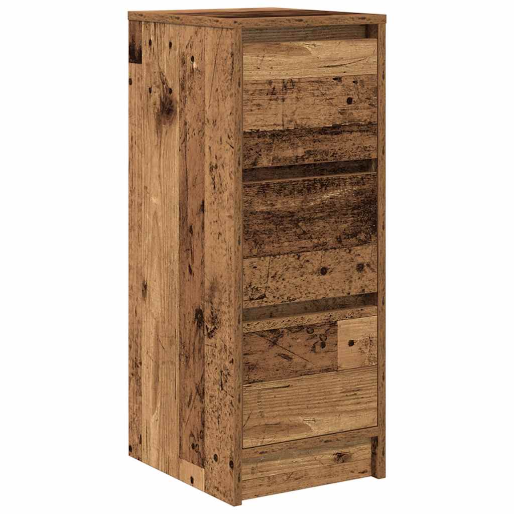 Dressoir 29,5x34x76 cm bewerkt hout oud houtkleurig is nu te koop bij PeponiXL, paradijselijk wonen!