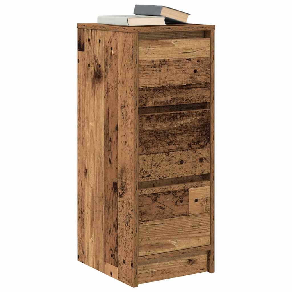 Dressoir 29,5x34x76 cm bewerkt hout oud houtkleurig is nu te koop bij PeponiXL, paradijselijk wonen!