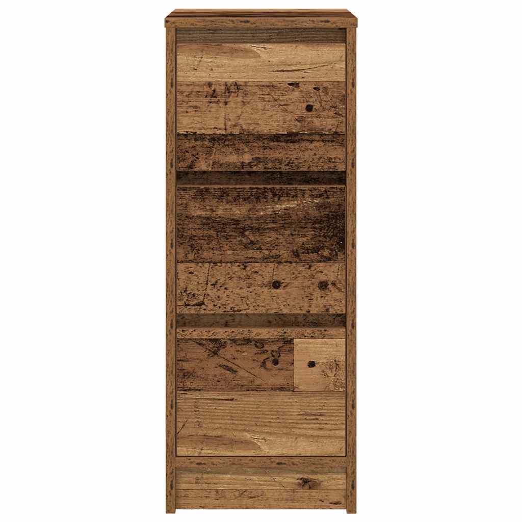 Dressoir 29,5x34x76 cm bewerkt hout oud houtkleurig is nu te koop bij PeponiXL, paradijselijk wonen!